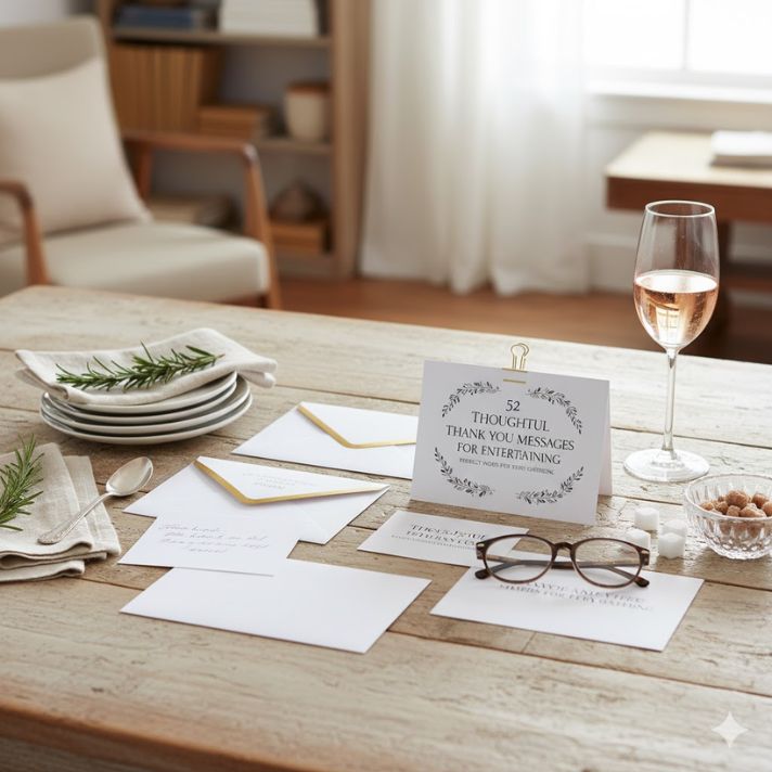 52 Thoughtful Thank You Messages for Entertaining: Perfect Words for Every Gathering