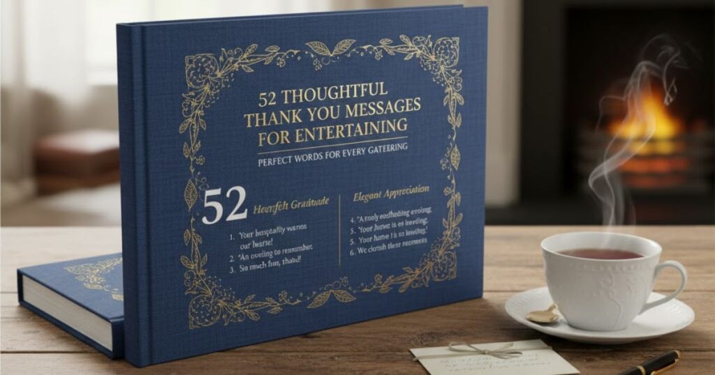 52 Thoughtful Thank You Messages for Entertaining: Perfect Words for Every Gathering