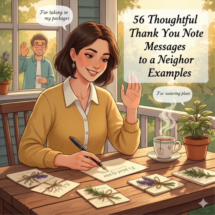 56 Thoughtful Thank You Note Messages to a Neighbor Examples