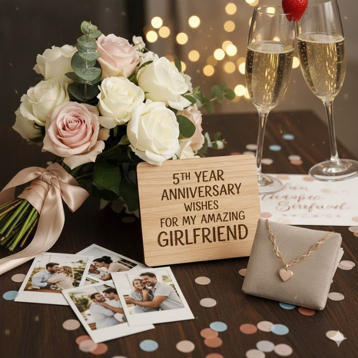 5th Year Anniversary Wishes for Girlfriend