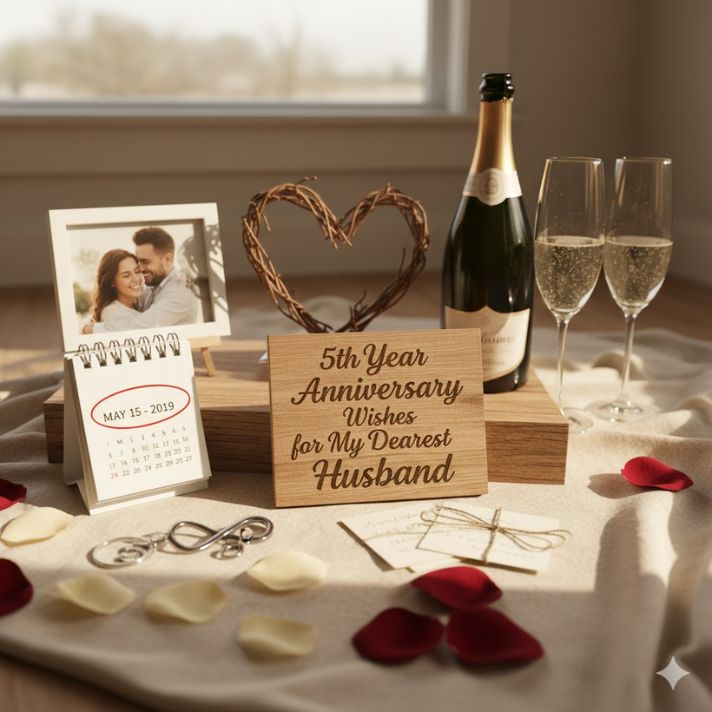 5th Year Anniversary Wishes for Husband