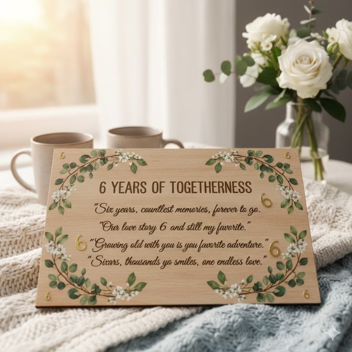 6 Years of Togetherness Quotes