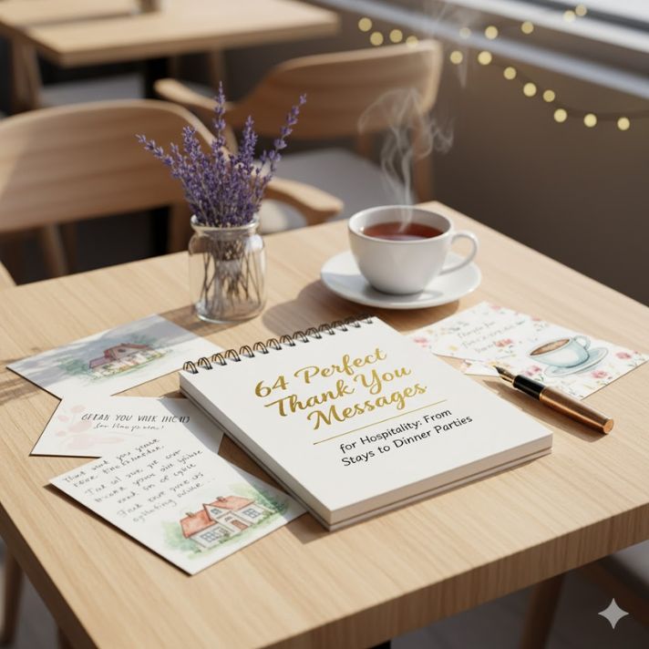 64 Perfect Thank You Messages for Hospitality: From Weekend Stays to Dinner Parties