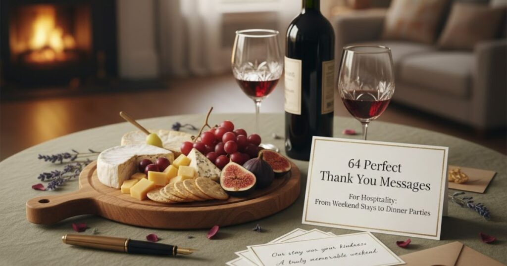 64 Perfect Thank You Messages for Hospitality: From Weekend Stays to Dinner Parties