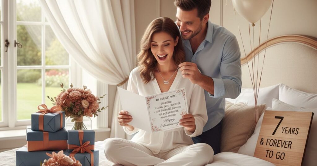 7th Wedding Anniversary Wishes for Wife to Show Love