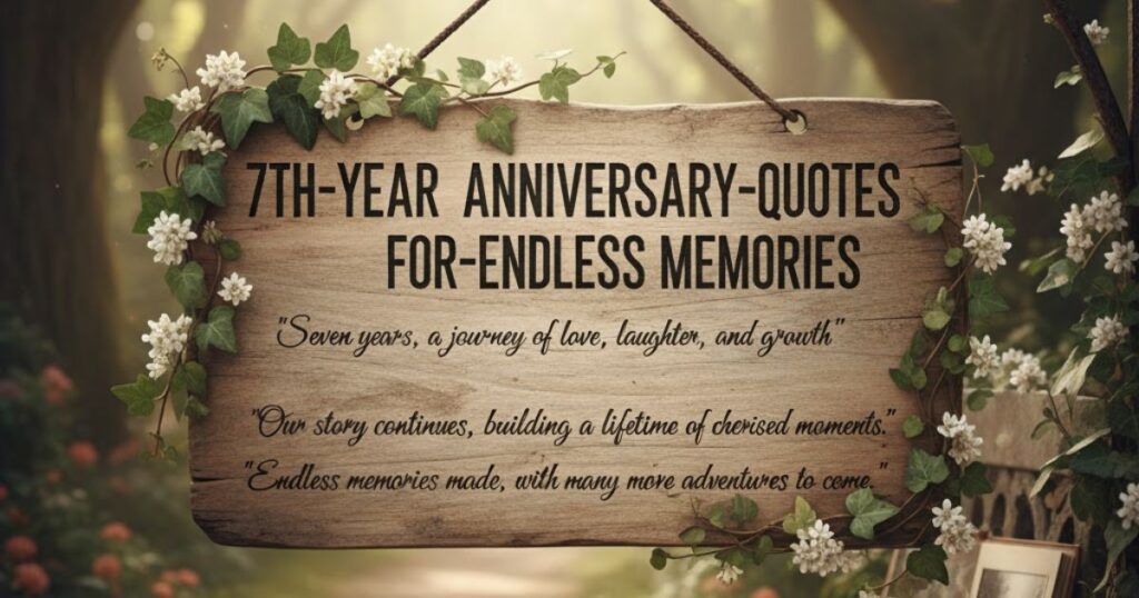 7th Year Anniversary Quotes for Endless Memories