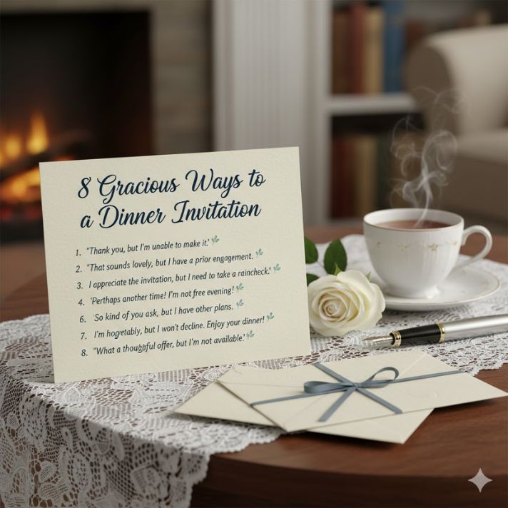 8 Gracious Ways to Decline a Dinner Invitation