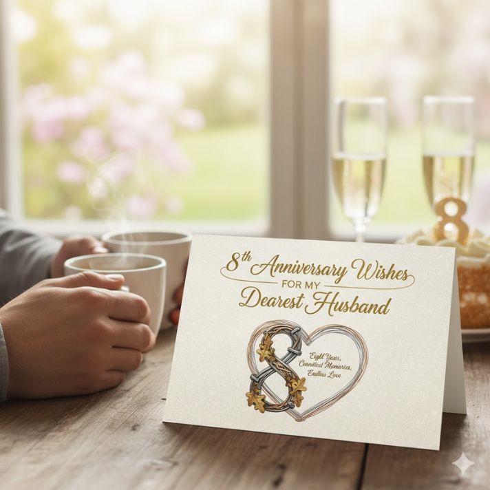 8th Anniversary Wishes for Husband