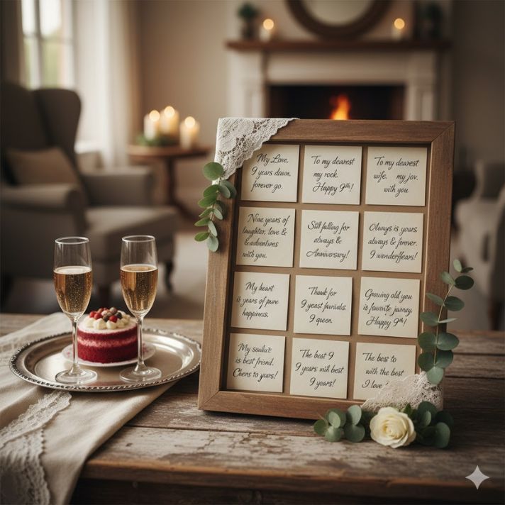 9 wedding anniversary wishes for wife
