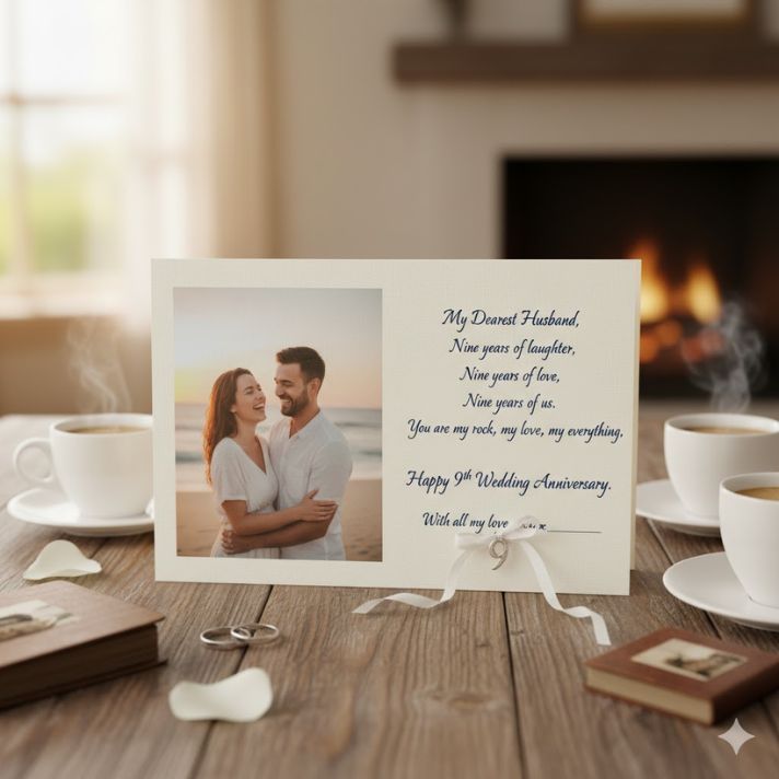 9th Wedding Anniversary Wishes for Husband