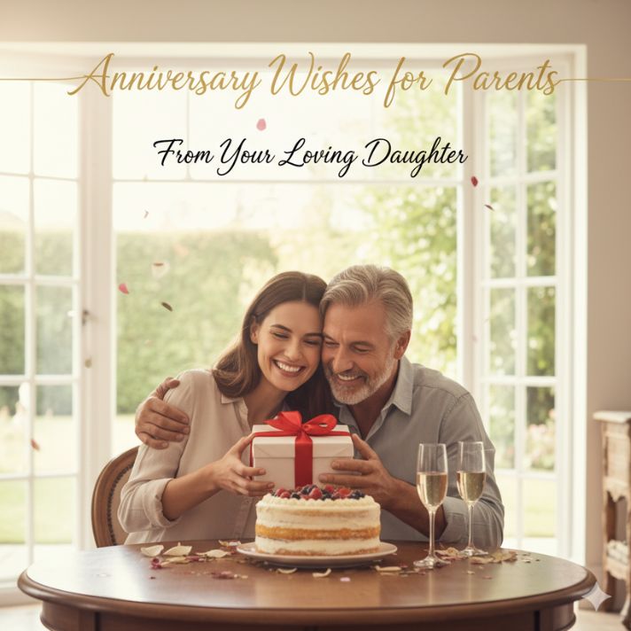 Anniversary Wishes for Parents from Daughter