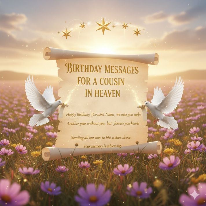 Birthday Messages for a Cousin in Heaven