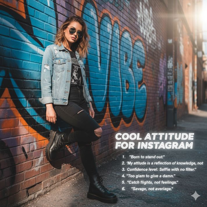 Cool Attitude Captions for Instagram
