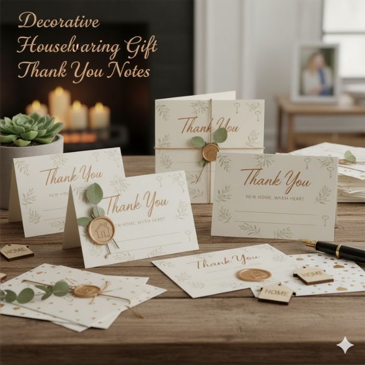 Decorative Housewarming Gift Thank You Notes