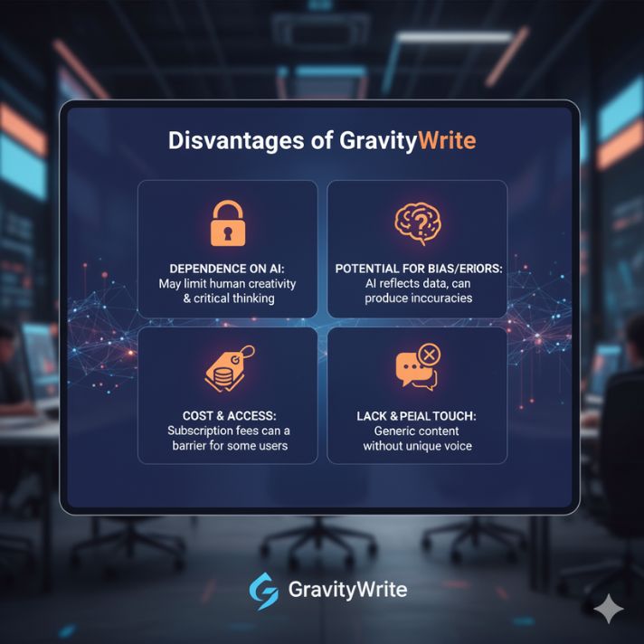 Disadvantages of GravityWrite
