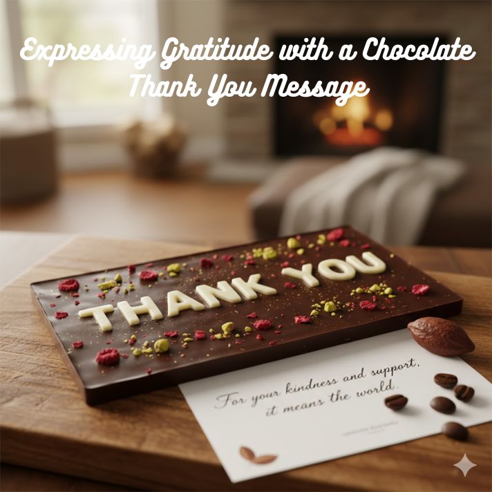 Expressing Gratitude with a Chocolate Thank You Message
