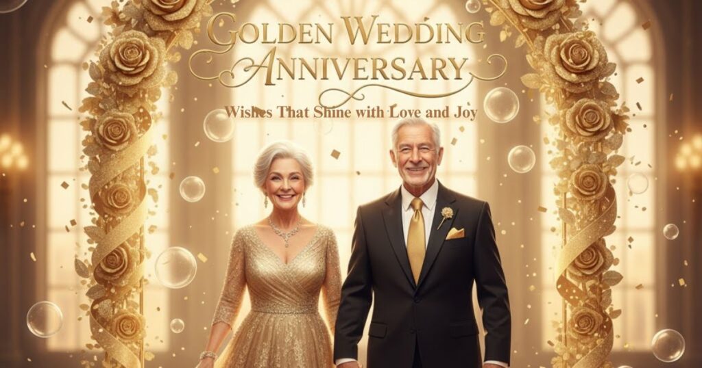 Golden Wedding Anniversary Wishes That Shine with Love and Joy