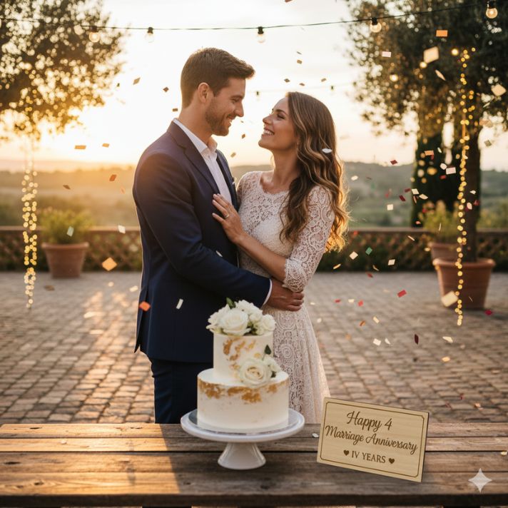 Happy 4 Marriage Anniversary