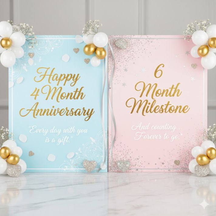 Happy 4 month anniversary quote & 6 th month