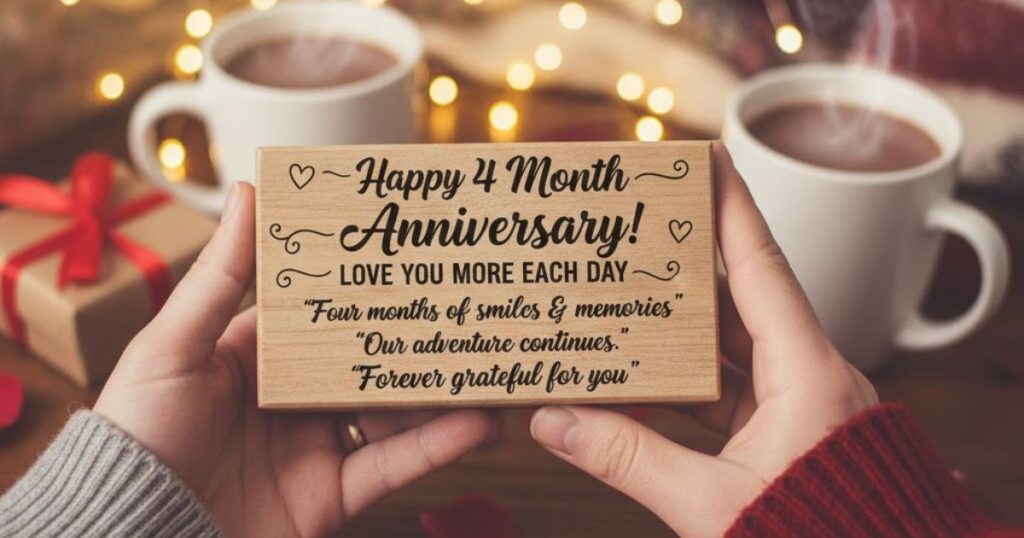Happy 4 Month Anniversary Wishes, Quotes, and Messages to Celebrate Your Love!