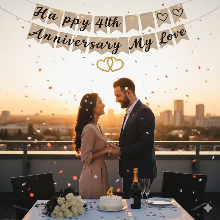 Happy 4th Anniversary My Love