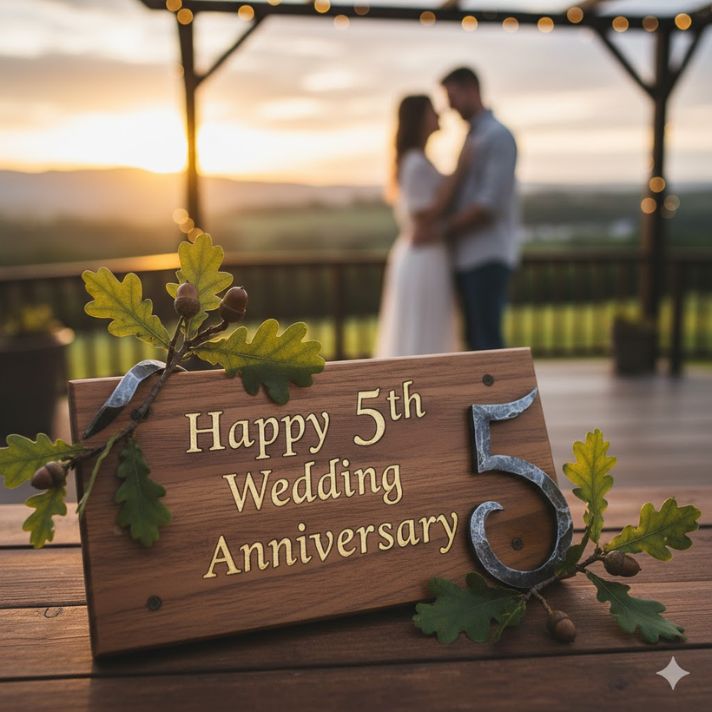 Happy 5th wedding anniversary
