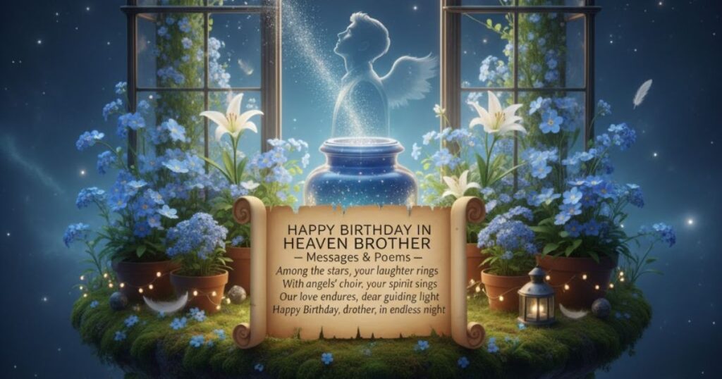 Happy Birthday in Heaven Brother – Messages & Poems