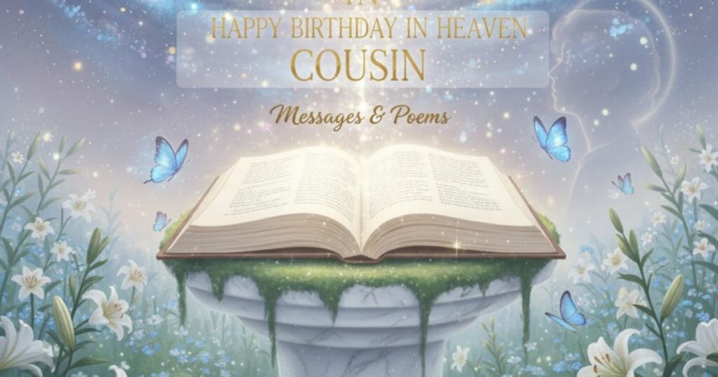 Happy Birthday in Heaven Cousin – Messages & Poems
