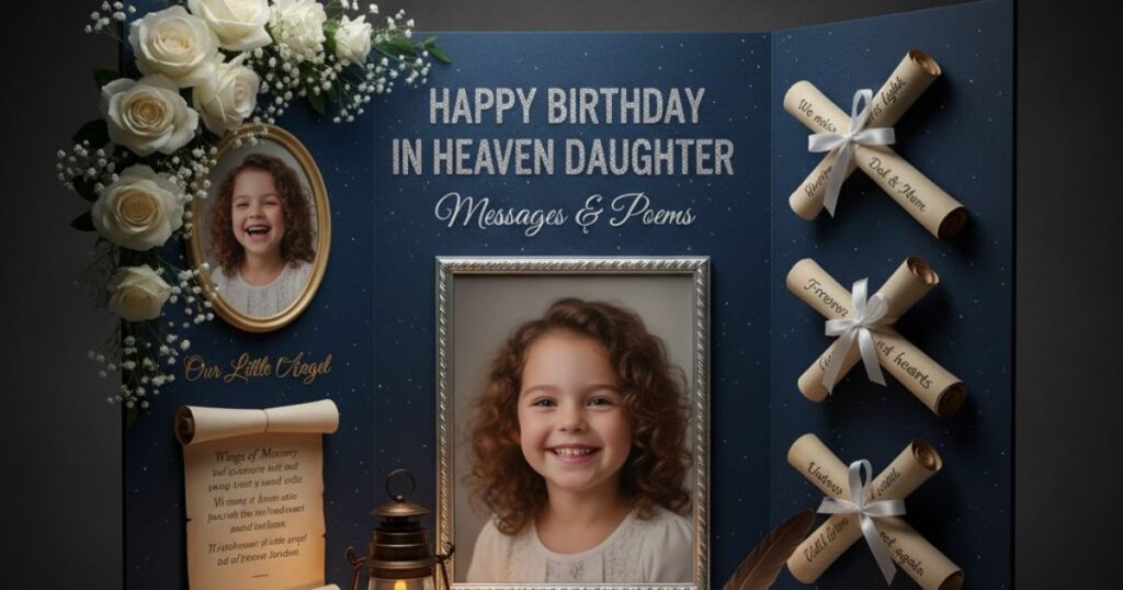 Happy Birthday in Heaven Daughter– Messages & Poems