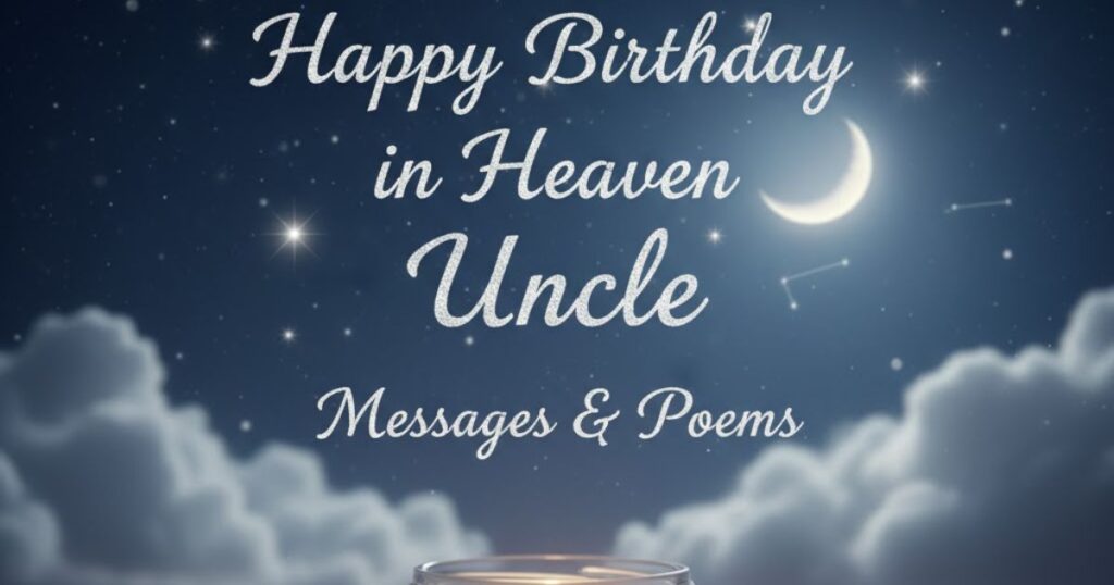 Happy Birthday in Heaven Uncle – Messages & Poems