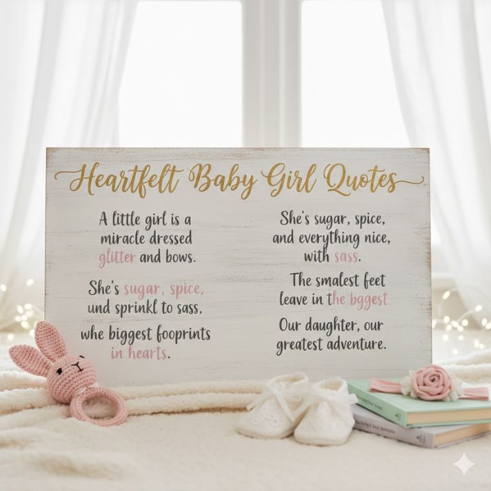 Heartfelt Baby Girl Quotes