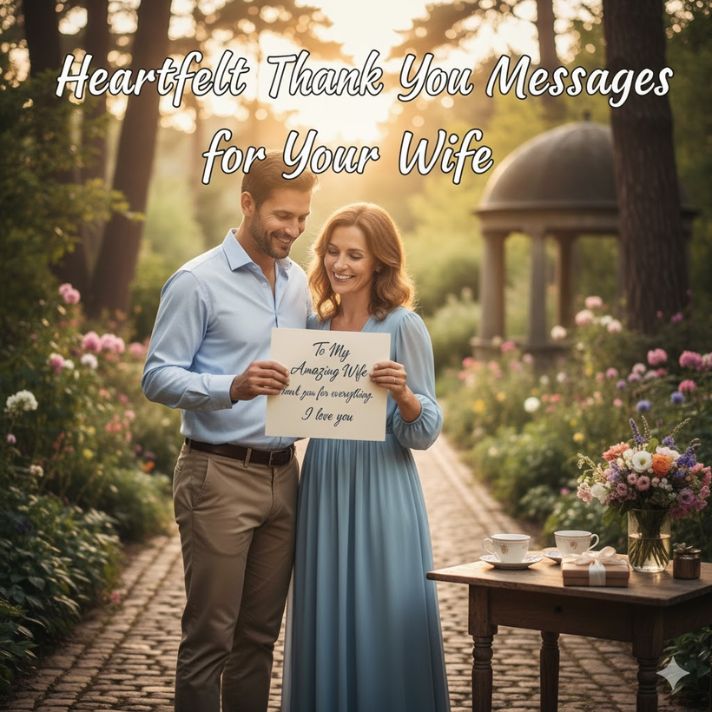 Heartfelt Thank You Messages for Your Wife