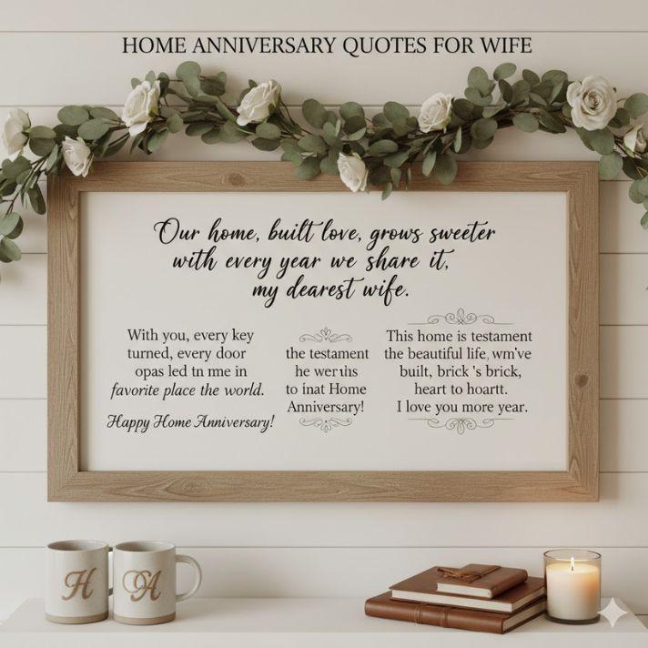 Home Anniversary Quotes for Wife