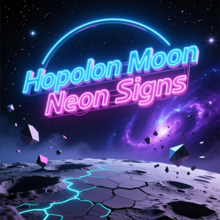 Hopolon Moon Neon Signs
