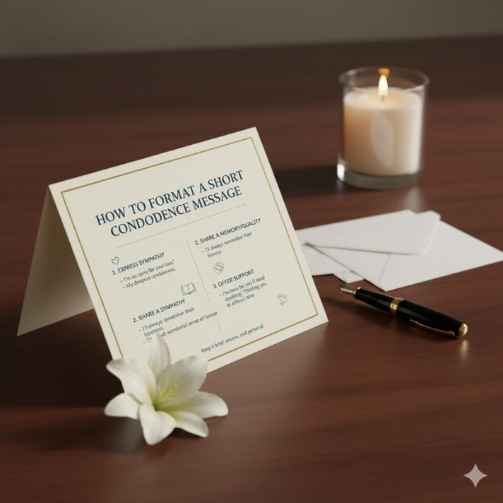 How to Format a Short Condolence Message