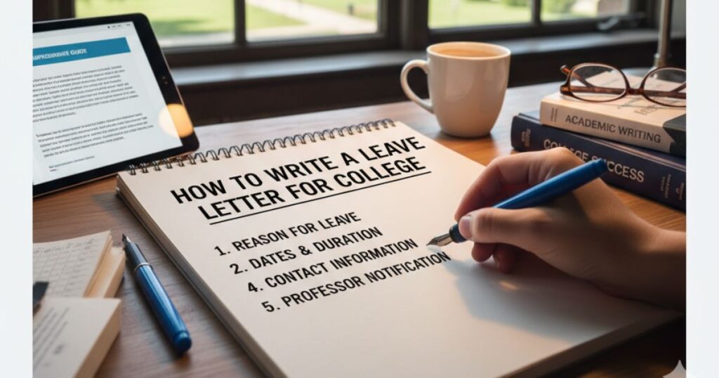 How to Write a Leave Letter for College: A Comprehensive Guide