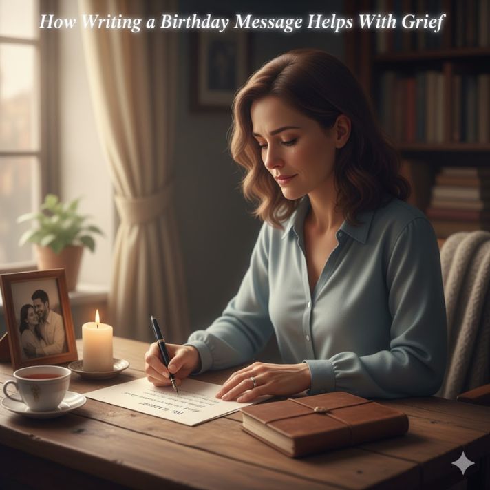 How Writing a Birthday Message Helps With Grief
