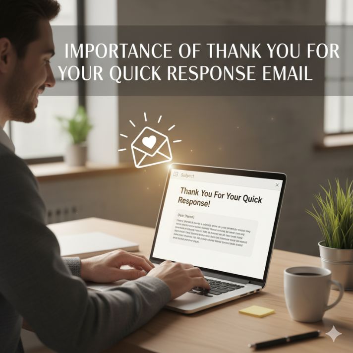 Importance of Thank You For Your Quick Response Email