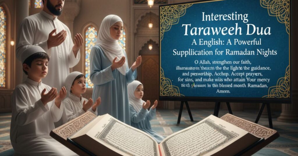 Interesting Taraweeh Dua in English: A Powerful Supplication for Ramadan Nights