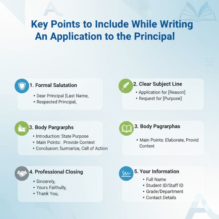 Key Points to Include While Writing An Application to the Principal
