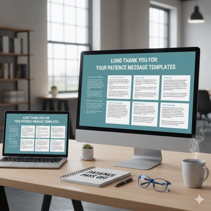 Long Thank You For Your Patience Message Templates