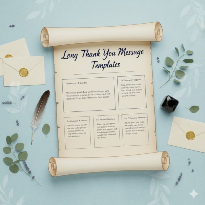 Long Thank You Message Templates