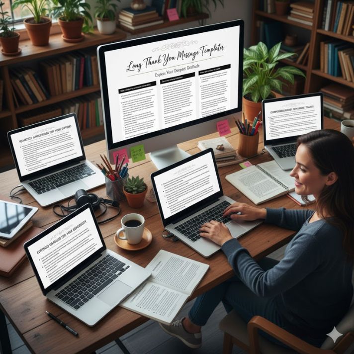 Long Thank You Message Templates