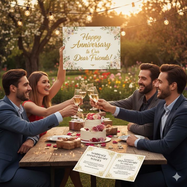 Marriage Anniversary Wishes to Friends
