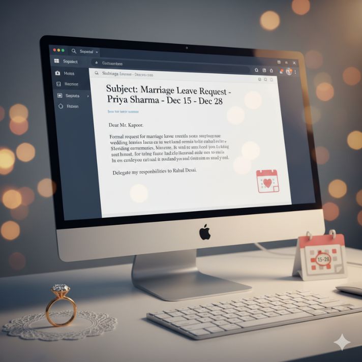 Marriage Leave Application (Samples)
