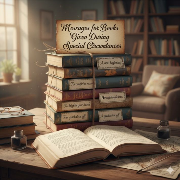 Messages for Books Given During Special Circumstances
