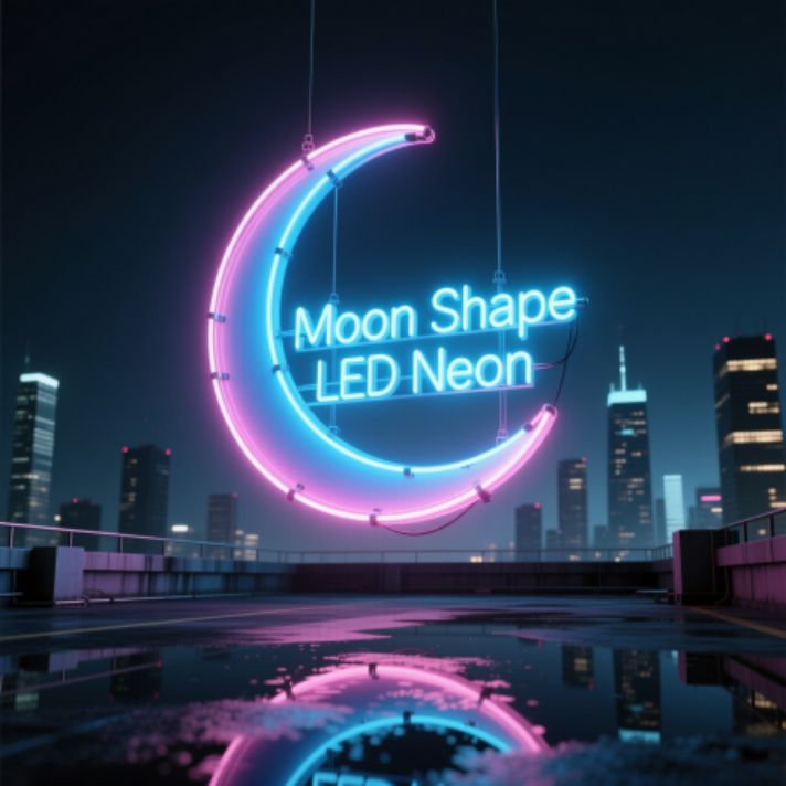 Moon Shape LED Neon
