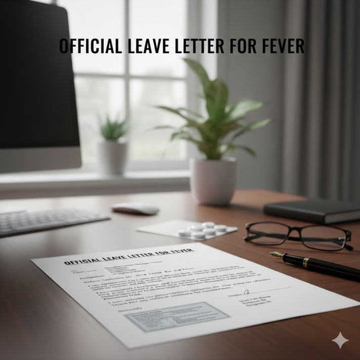 Official Leave Letter for Fever – Samples