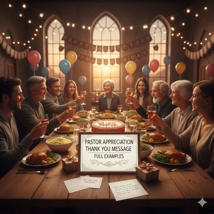 Pastor Appreciation Thank You Message Full Examples