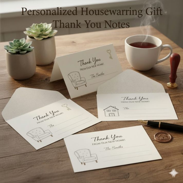 Personalized Housewarming Gift Thank You Notes